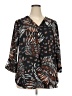 JM Collection 100% Polyester Animal Print Brown 3/4 Sleeve Blouse Size XXL - photo 1