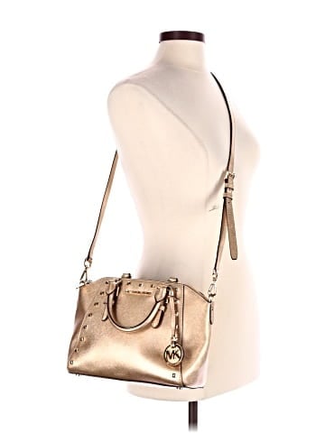 MICHAEL Michael Kors Leather Satchel (view 2)