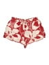 L Space 100% Linen Print Red Shorts Size S - photo 1