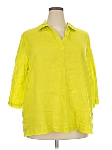 Tahari 3/4 Sleeve Button-Down Shirt (view 1)