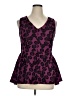 Torrid 100% Polyester Purple Sleeveless Blouse Size 1X Plus (1) - photo 1