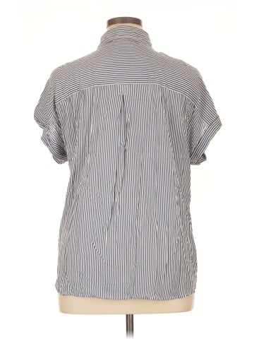 Cosmic Blue Love Short Sleeve Button-Down Shirt (view 2)