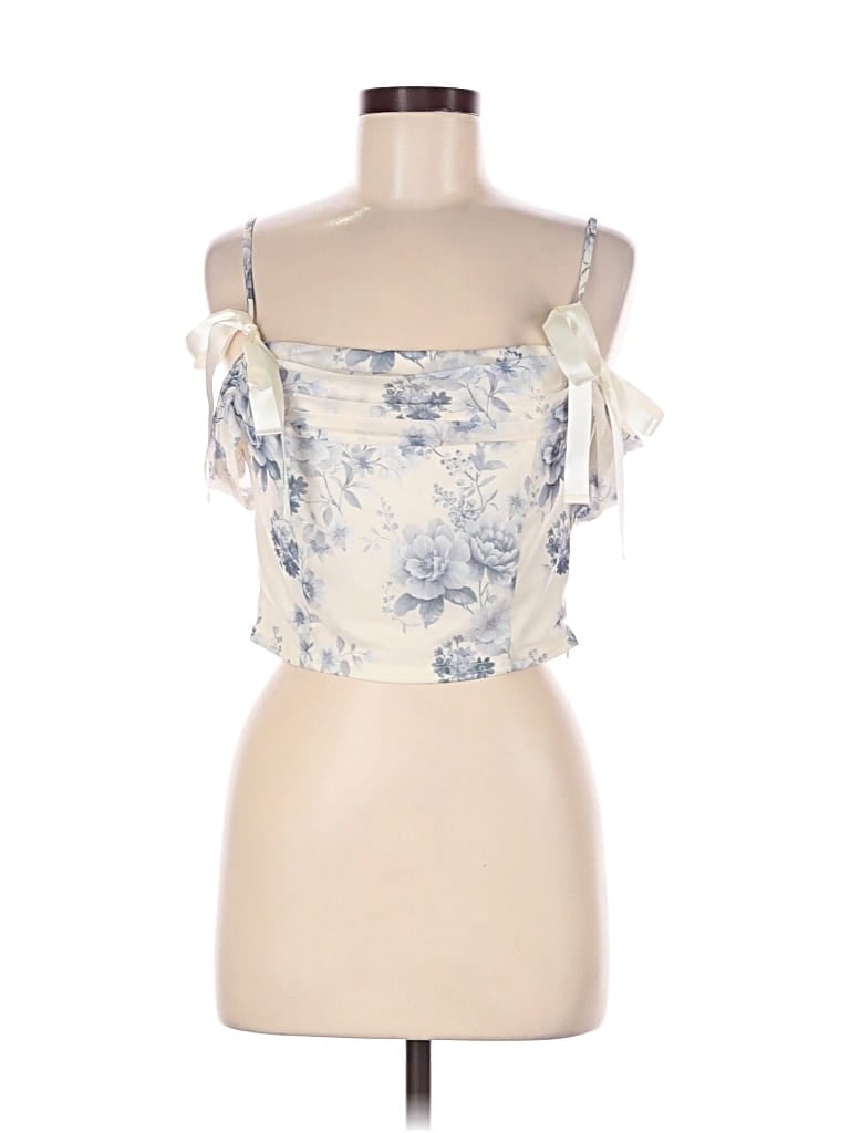 Acoa Collection Sleeveless Top Ivory Strapless Neckline Tops