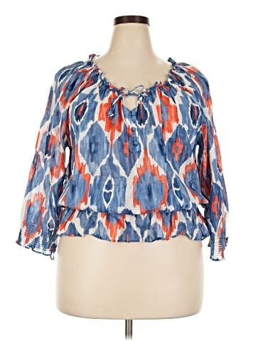 Jones New York Signature 3/4 Sleeve Blouse (view 1)