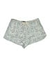 Zara Chevron-herringbone Blue Shorts Size M - photo 1