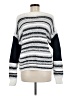 Elan Stripes White Pullover Sweater Size M - photo 2