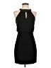 Halston Solid Black Cocktail Dress Size 0 - photo 1