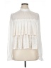 Francesca's Ivory Long Sleeve Blouse Size XL - photo 1