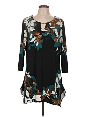 JM Collection 3/4 Sleeve Blouse (view 1)