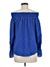 Allison Joy Blue Long Sleeve Blouse Size M - photo 2