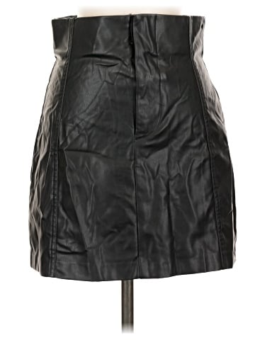 Zara Faux Leather Skirt (view 1)