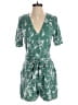 Adelyn Rae 100% Rayon Floral Green Romper Size S - photo 1