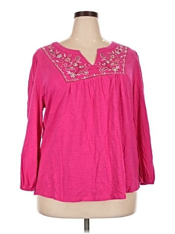 Style&Co 3/4 Sleeve Blouse (view 1)