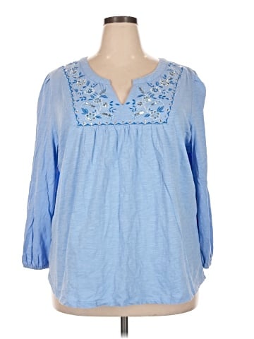 Style&Co 3/4 Sleeve Blouse (view 1)