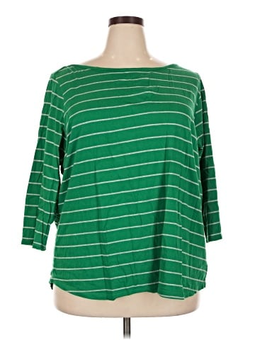 Liz Claiborne 3/4 Sleeve T-Shirt (view 1)