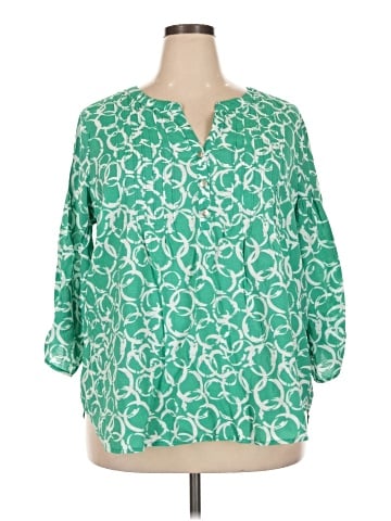 Notations 3/4 Sleeve Blouse (view 1)