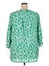 Notations Green 3/4 Sleeve Blouse Size 3X - photo 2