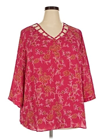 41Hawthorn 3/4 Sleeve Blouse (view 1)