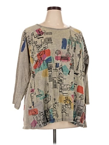 Ali Miles 3/4 Sleeve T-Shirt (view 1)