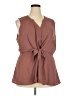Torrid 100% Polyester Brown Sleeveless Blouse Size 2X Plus (2) - photo 1