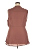Torrid 100% Polyester Brown Sleeveless Blouse Size 2X Plus (2) - photo 2