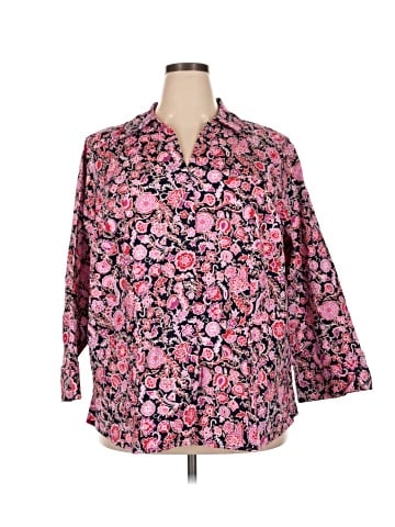 Croft & Barrow 3/4 Sleeve Button-Down Shirt (view 1)