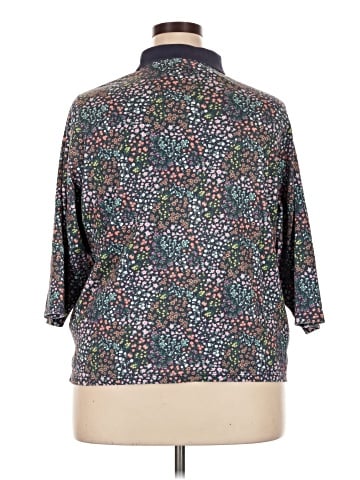 Lands' End 3/4 Sleeve Button-Down Shirt (view 2)
