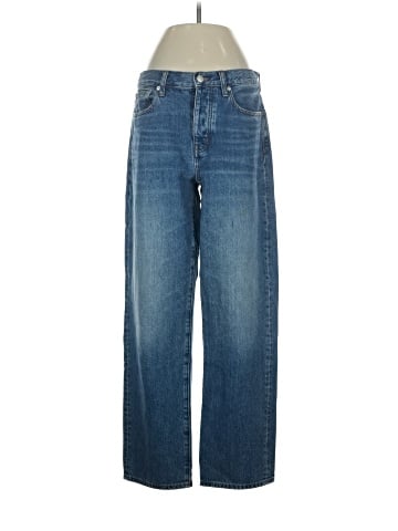 Madewell Low-Slung Straight Jeans in Palmina Wash (view 1)