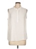 Calvin Klein 100% Polyester Ivory Sleeveless Blouse Size L - photo 1