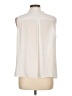 Calvin Klein 100% Polyester Ivory Sleeveless Blouse Size L - photo 2
