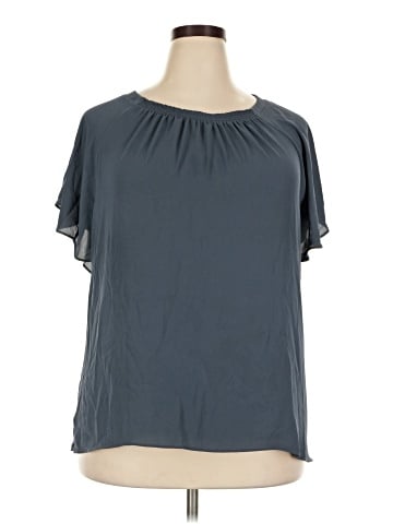Ann Taylor LOFT Short Sleeve Blouse (view 1)