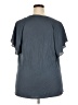 Ann Taylor LOFT 100% Polyester Gray Short Sleeve Blouse Size XXL - photo 2