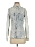 Guess 100% Lyocell Gray Long Sleeve Button-Down Shirt Size XXS - photo 1