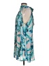Audrey 3+1 100% Polyester Teal Sleeveless Blouse Size S - photo 5