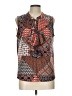 Tommy Hilfiger Brown Sleeveless Blouse Size L - photo 1