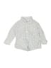 Janie and Jack Checkered-gingham Green Long Sleeve Button-Down Shirt Size 6-12 mo - photo 1