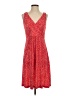 Chaps Polka Dots Red Casual Dress Size S - photo 1