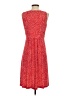 Chaps Polka Dots Red Casual Dress Size S - photo 2