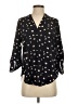 Lush Polka Dots Black 3/4 Sleeve Blouse Size S - photo 1