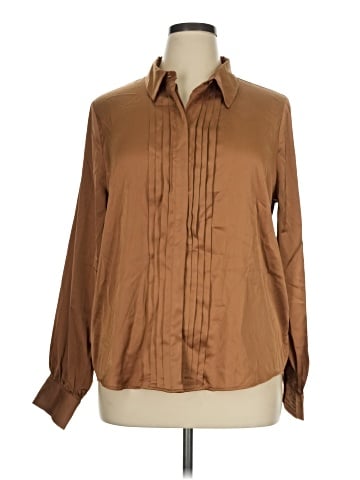 White House Black Market Long Sleeve Blouse (view 1)