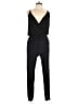 Go Couture Solid Black Jumpsuit Size L - photo 1