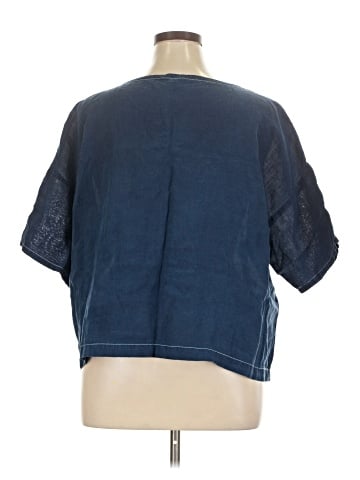 Eileen Fisher Short Sleeve Blouse (view 2)