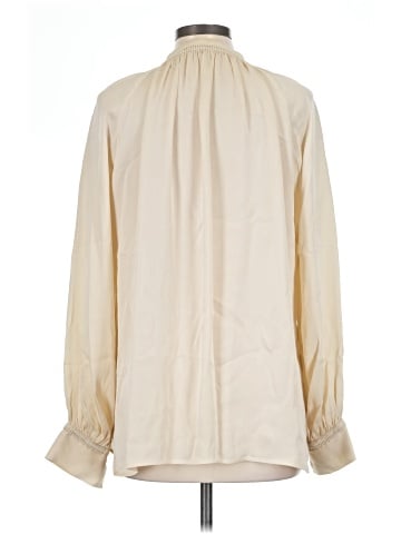 Vince. Long Sleeve Silk Top (view 2)