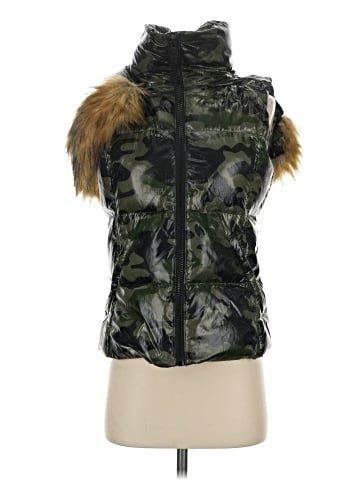 Aqua Faux Fur Vest (view 1)