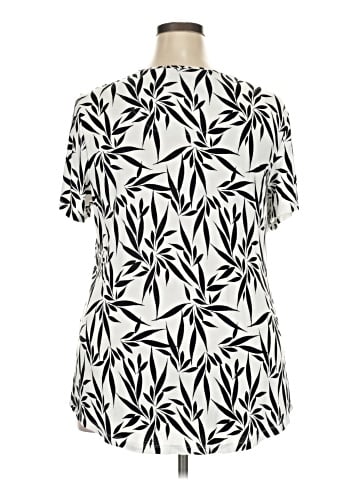 JM Collection Short Sleeve Blouse (view 2)