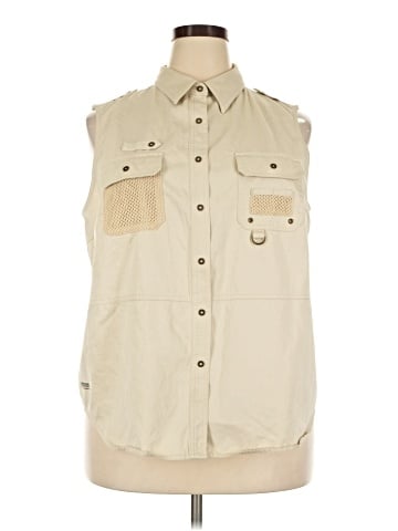 Lauren by Ralph Lauren Sleeveless Button-Down Shirt (view 1)