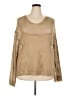 Unbranded 100% Polyester Metallic Tan Pullover Sweater Size 3XL - photo 1
