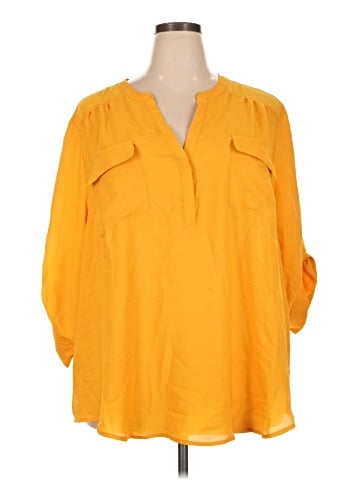 Torrid 3/4 Sleeve Blouse (view 1)