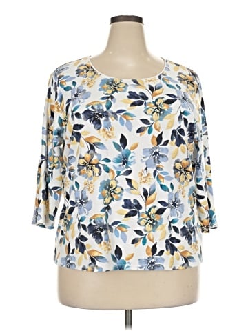 Karen Scott 3/4 Sleeve Blouse (view 1)