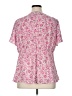 Torrid 100% Polyester Pink Short Sleeve Blouse Size 1X Plus (1) - photo 2